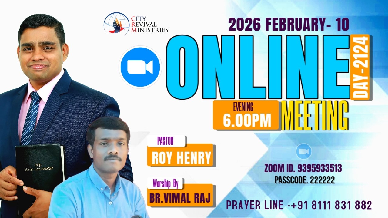 ZOOM LIVE | PR.ROY HENRY | WORSHIP BY: BR.VIMAL RAJ