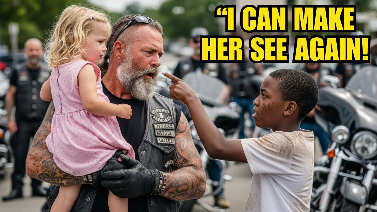 Biker's Daughter Was Born Blind Until a Homeless Boy Pulled Out Something Unbelievable