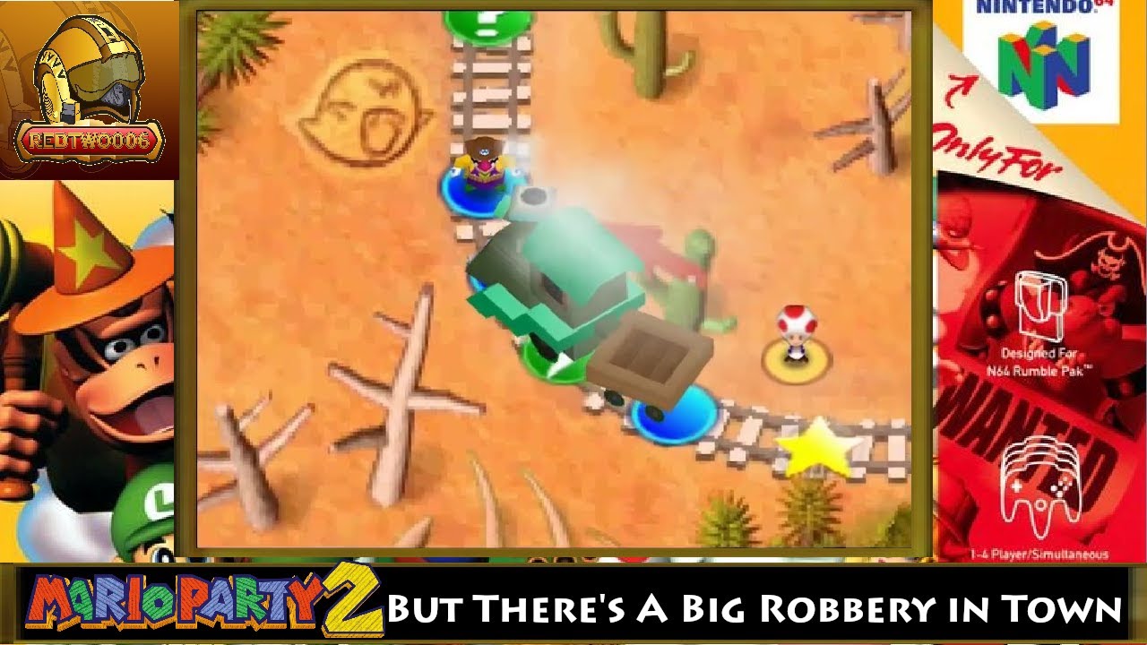 Mario Party 2 But There's a Big Robbery in Town - Western Land Pt 4