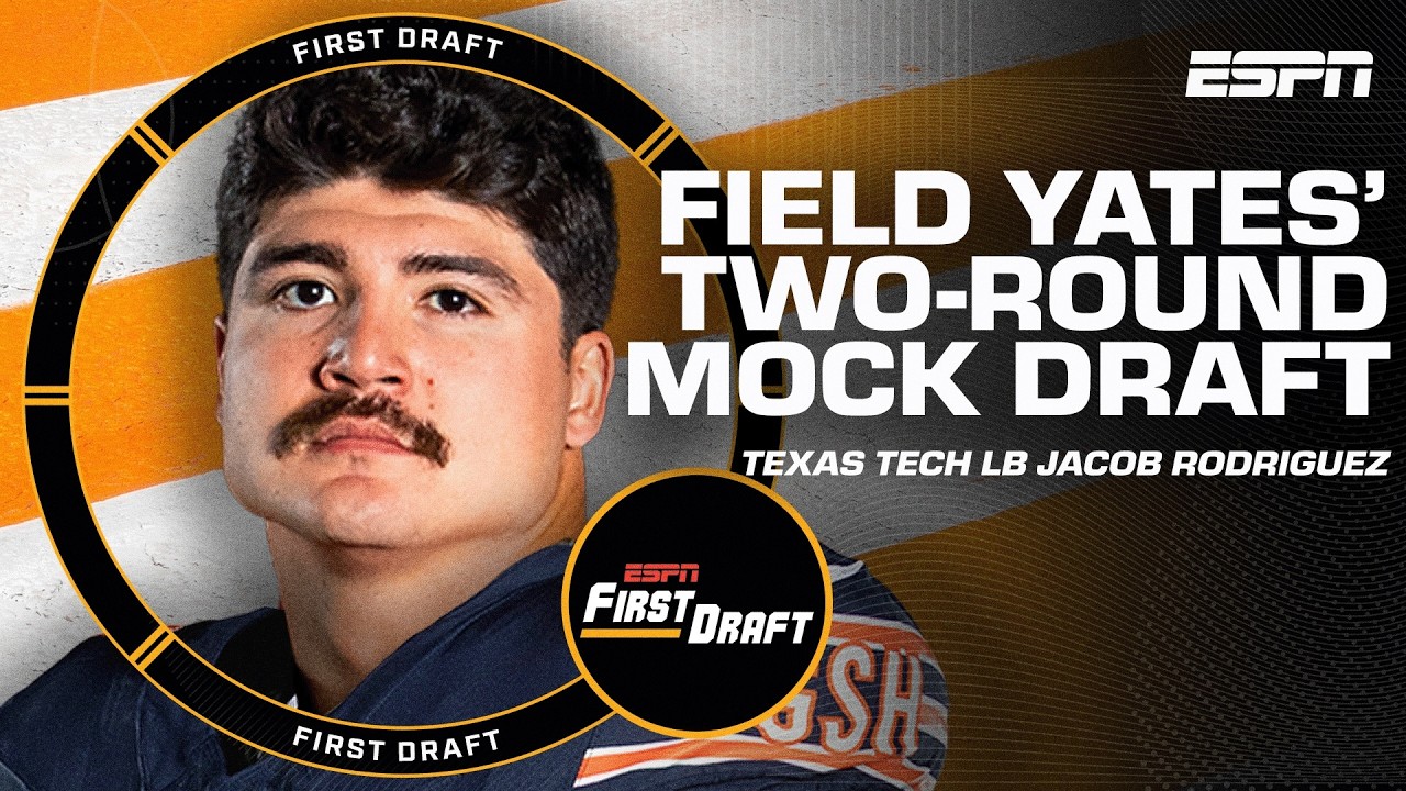 🚨FIELD YATES' 2-ROUND MOCK DRAFT🚨 Part 2 breakdown w/Mel Kiper Jr.! | First Draft🏈