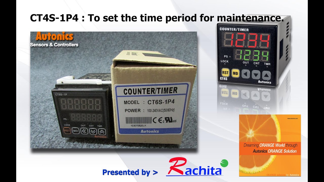 How can set Autonics CT4s - 1p4 ? วิธีตั้งค่าเวลา ไทม์เมอร์ 4000 ชั่วโมง พร้อม alarm เตือน