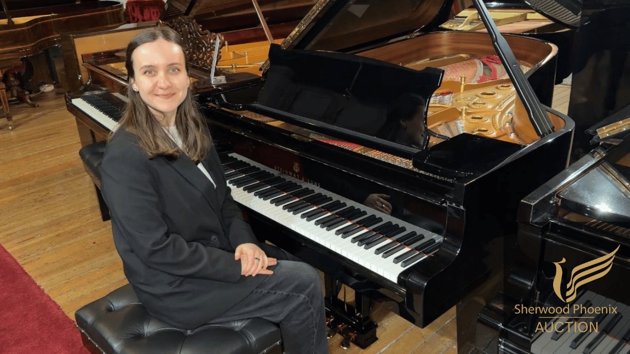 Steinway & Sons Model B Restored Grand Piano Black Polyester | Sherwood Phoenix Auction | MARCH 2026
