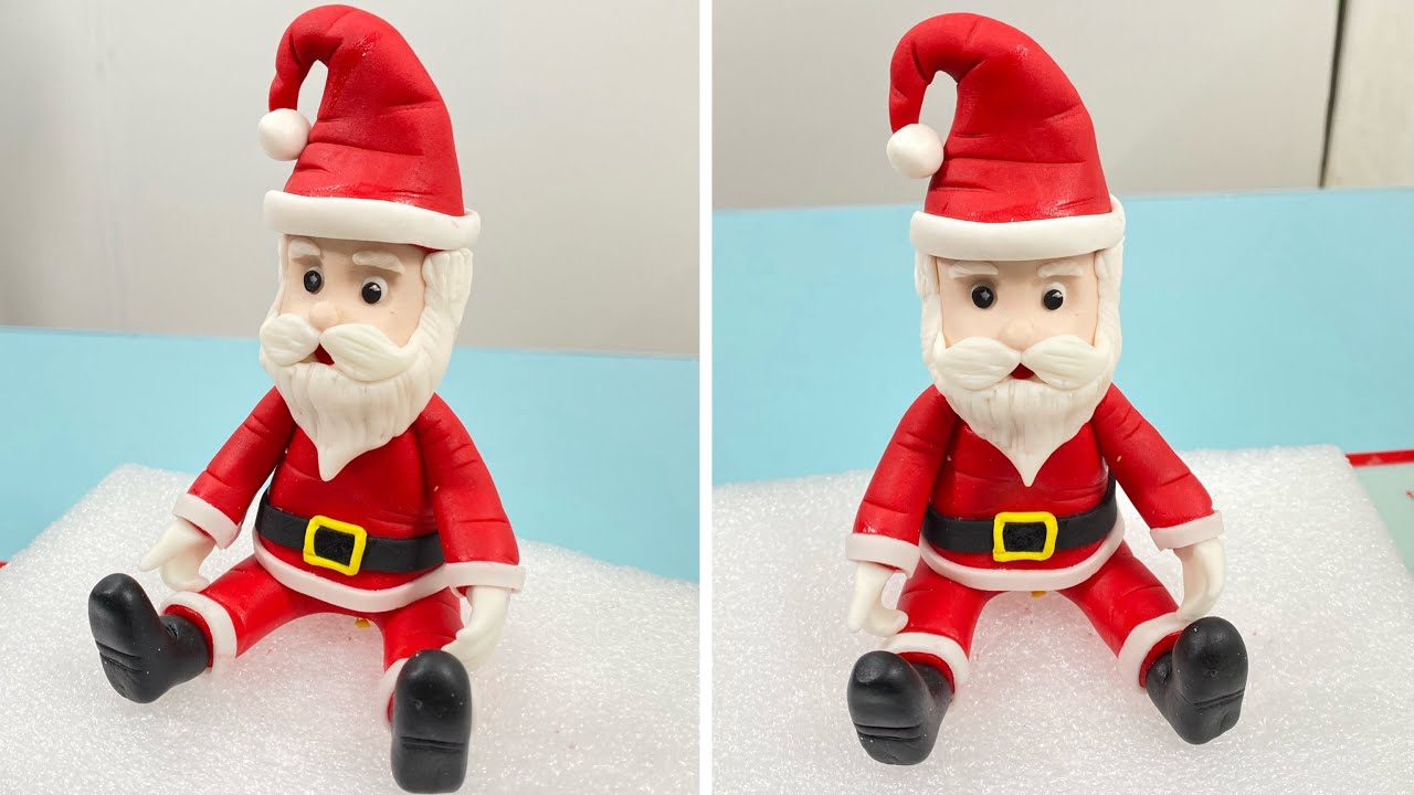 Very Easy Santa Claus Cake Topper That Anybody Can Make at Home