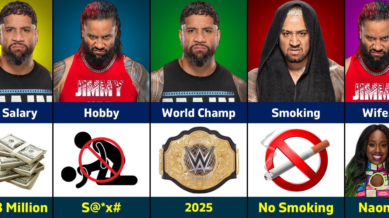 WWE Comparison - Jey Uso vs Jimmy Uso vs Solo Sikoa