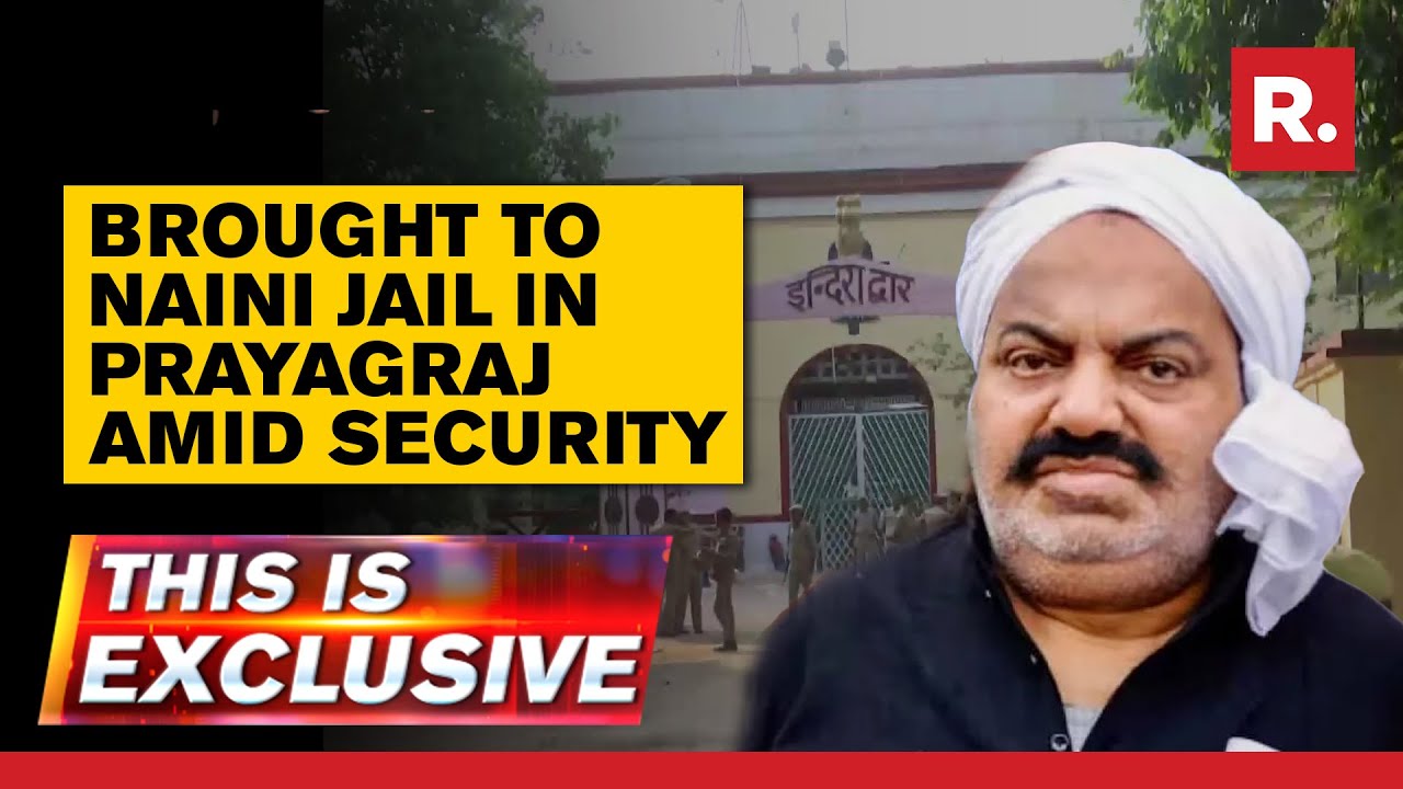Atique Ahmed In Yogi's Den; Brought to Naini Jail In Prayagraj Amid Security| This Is Exclusive LIVE