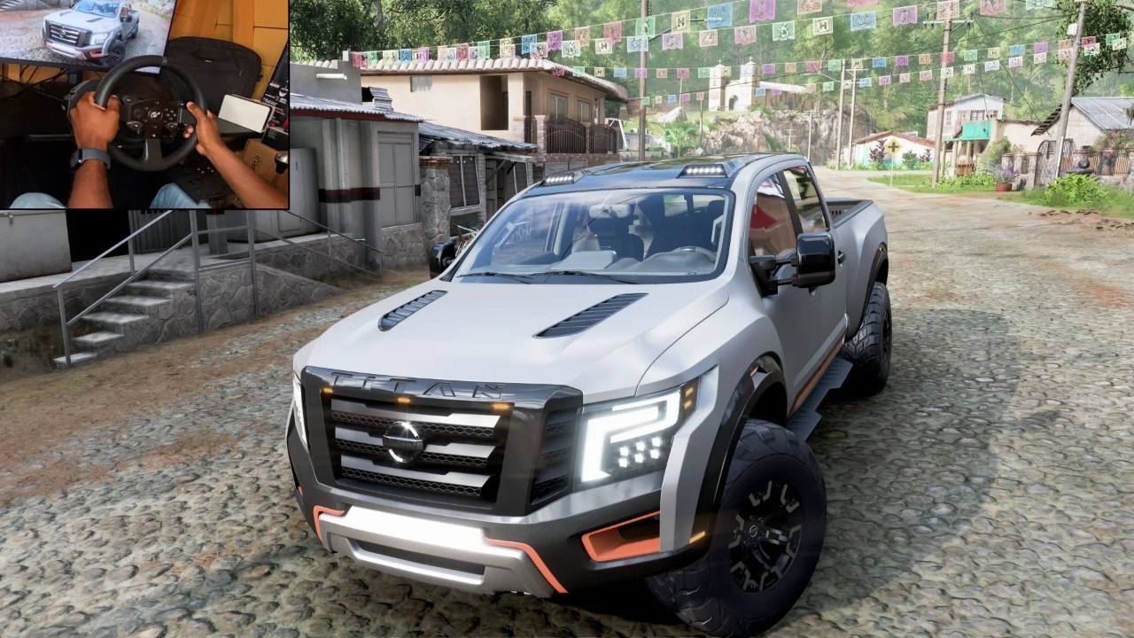 Nissan Titan Warrior - OFF ROAD CONVOY | Forza Horizon 5 Thrustmaster T300RS Steering Wheel Gameplay