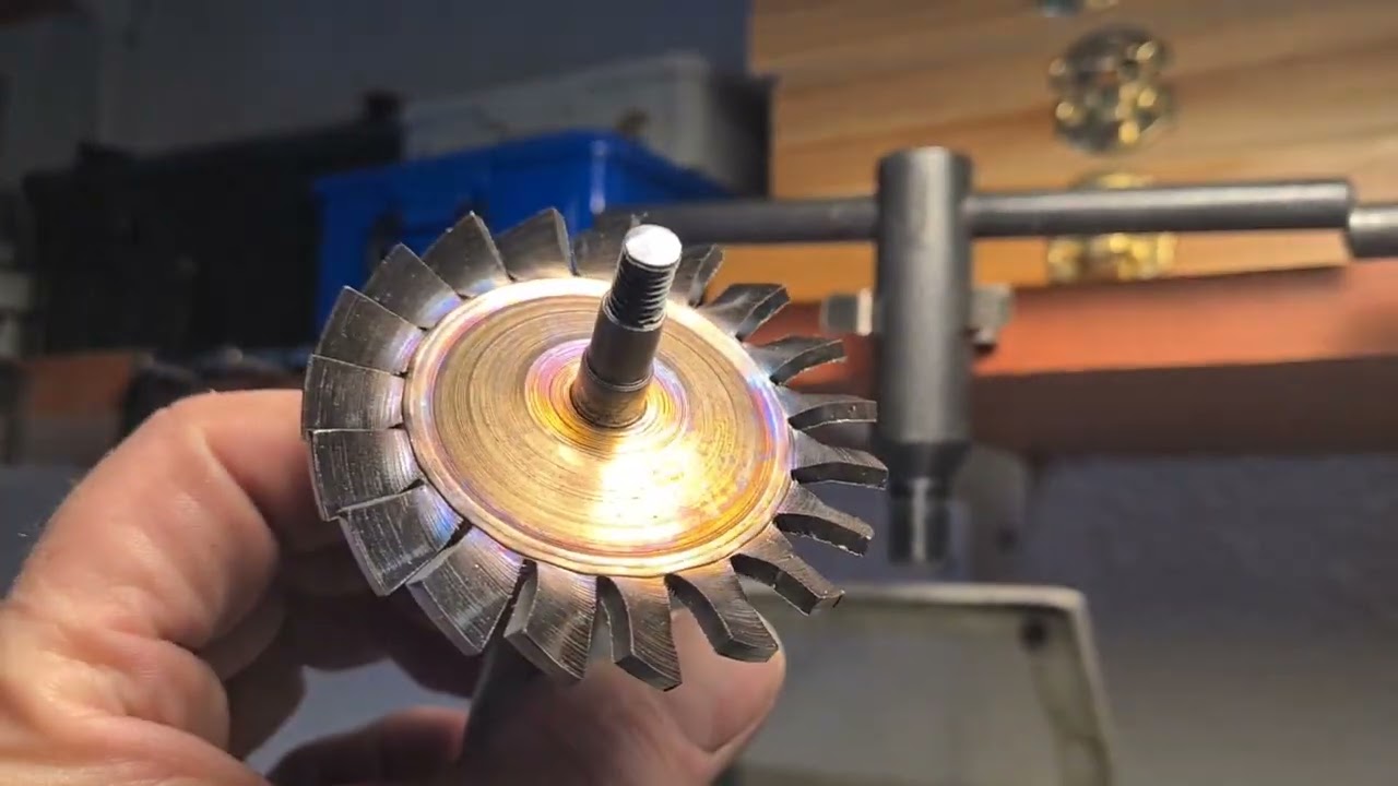 Jet engine Kj66 turbinewheel homemade...