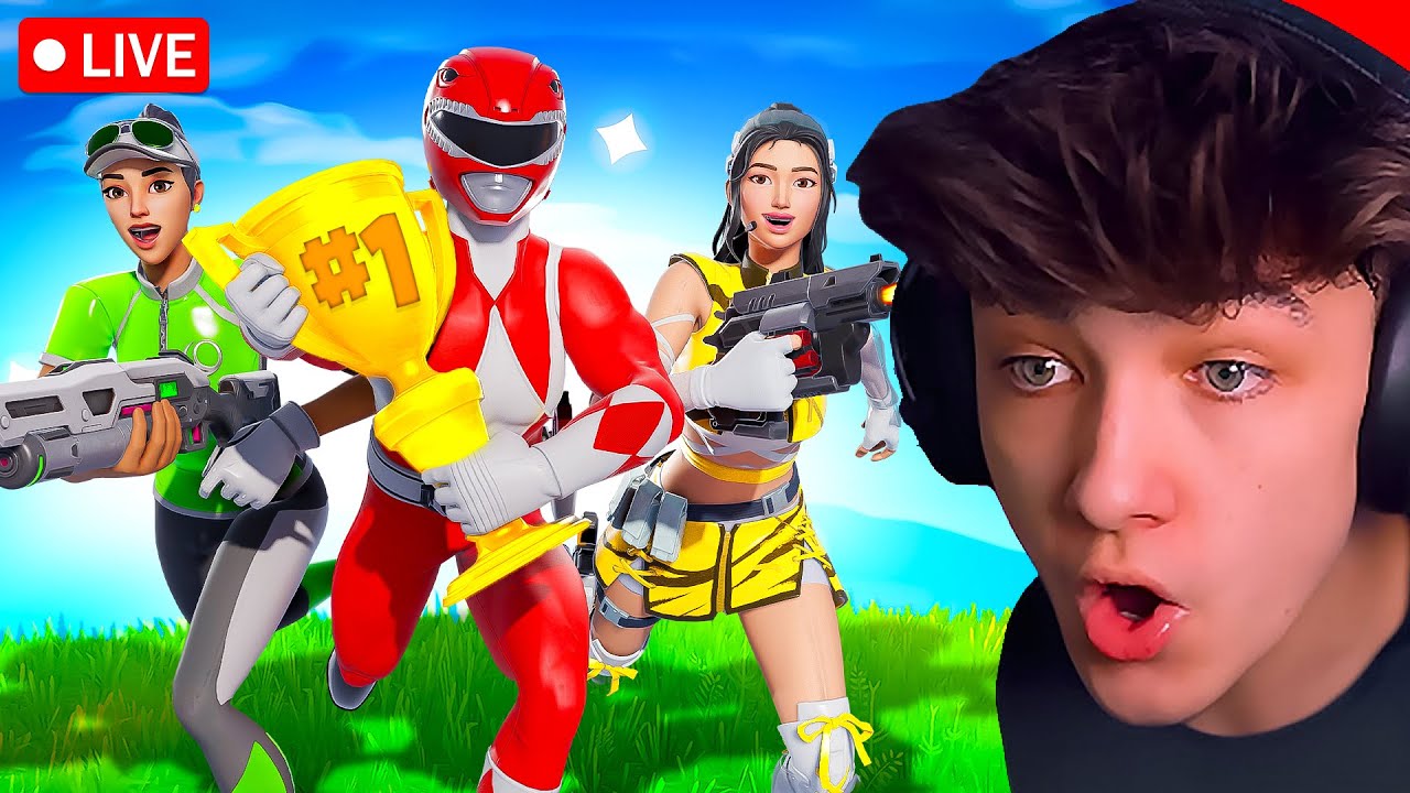 🔴LIVE! - WINNING EVERY GAME in FORTNITE RANKED!