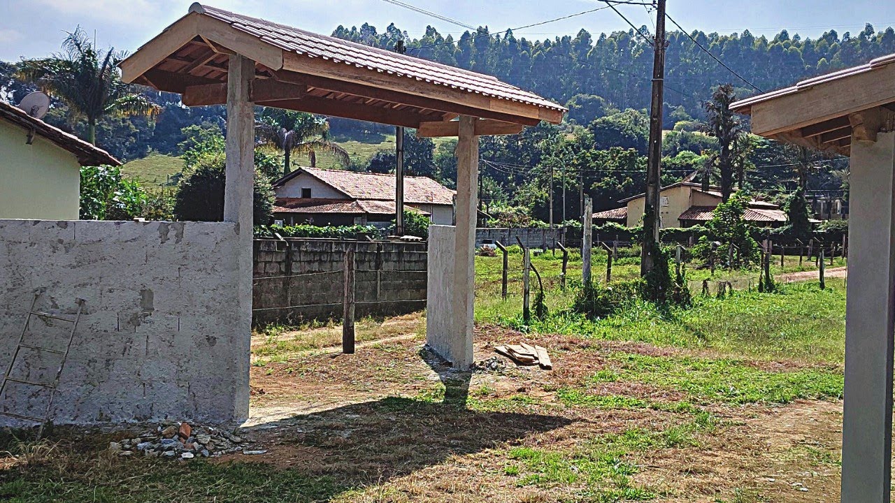 #15 Telhado do portão, como fazer entrada da casa na roça / chácara ..