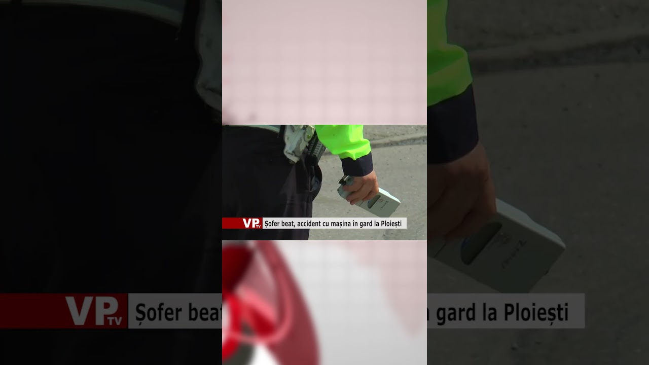 Șofer beat, accident cu mașina în gard la Ploiești