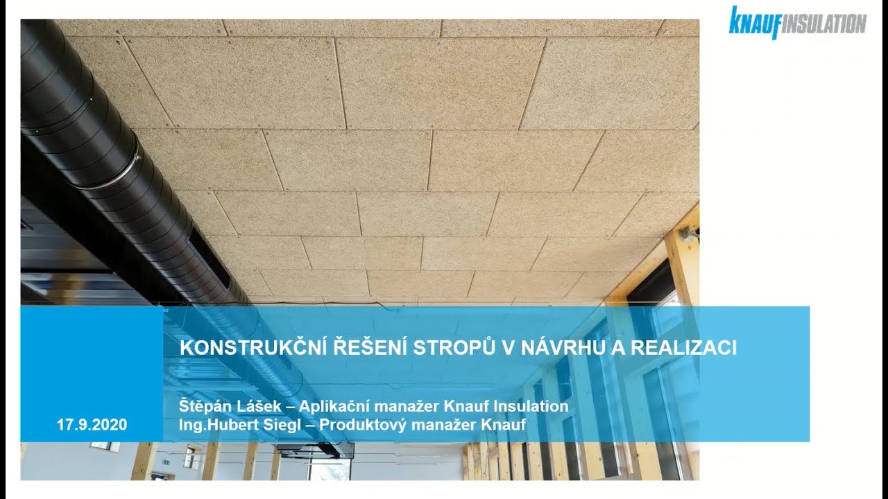 Webinář: Konstrukční řešení stropu v návrhu a realizaci