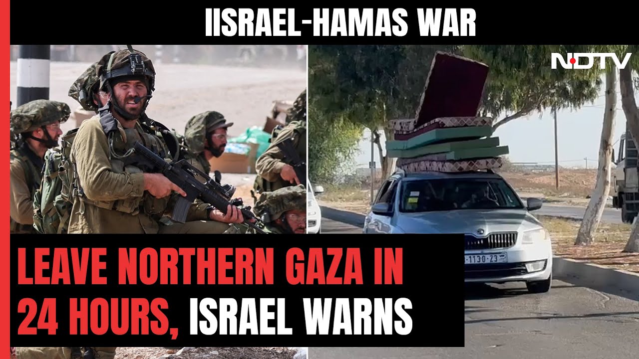 Israel Warns Northern Gaza Must Be Emptied Within 24 Hours | Israel Hamas War
