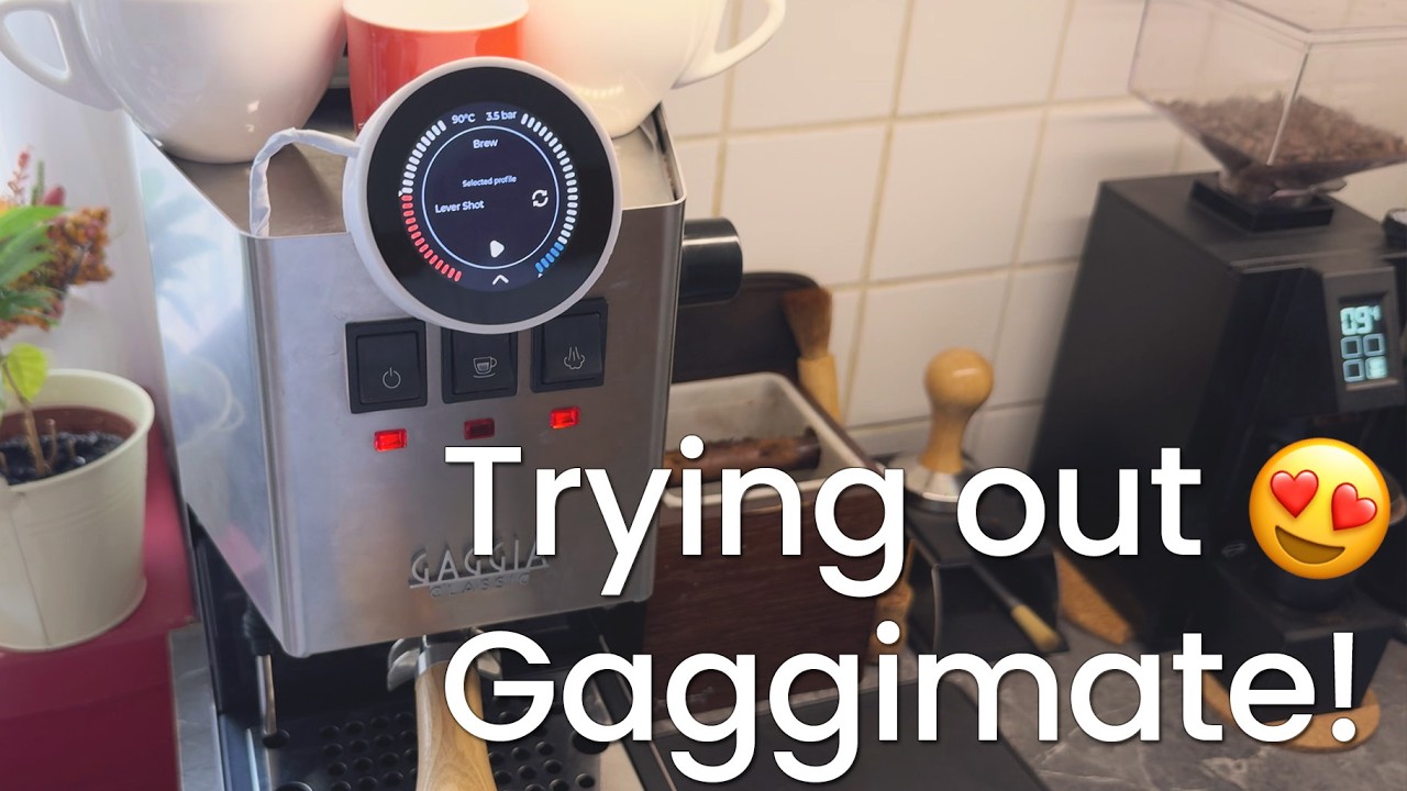 Trying out the new Gaggimate! Pressure Profiling and PID with the Gaggia Classic (Lever Shot)