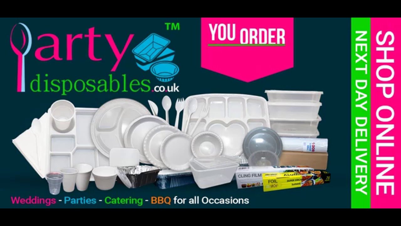 Plastic Disposable White Plates