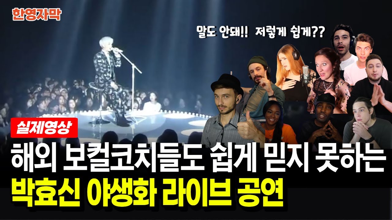 [해외반응] 박효신 야생화 라이브 | 놀라운 보컬기법을 본 해외 뮤지션 반응