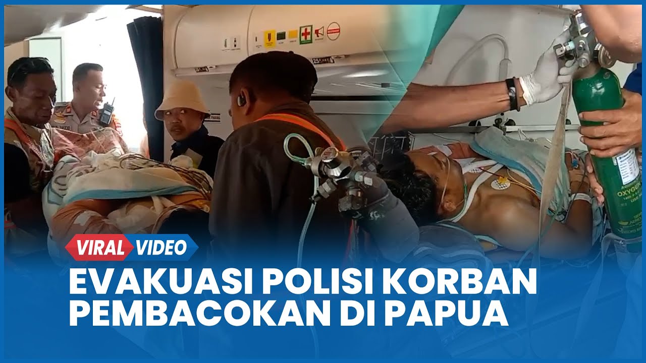 Evakuasi Polisi Korban Pembacokan Orang Tak Dikenal di Yahukimo Papua