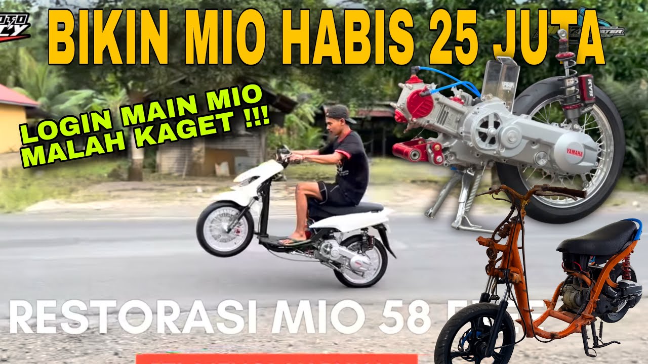 BORE UP MIO 58 FREE FULL RESTORASI (part 1)