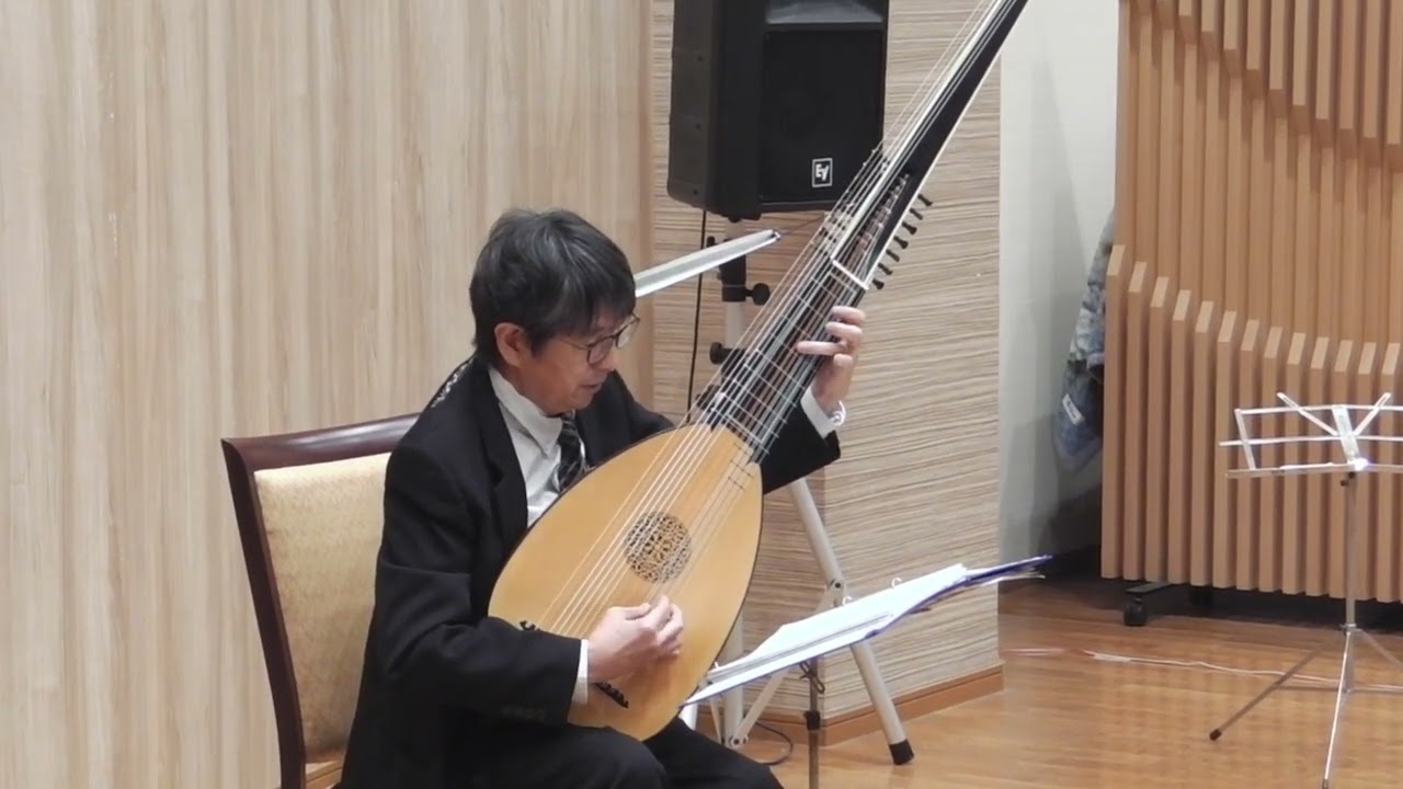 12アーチリュートの解説9と(Zamboni伊･1664–1721)Burre，Ceccona