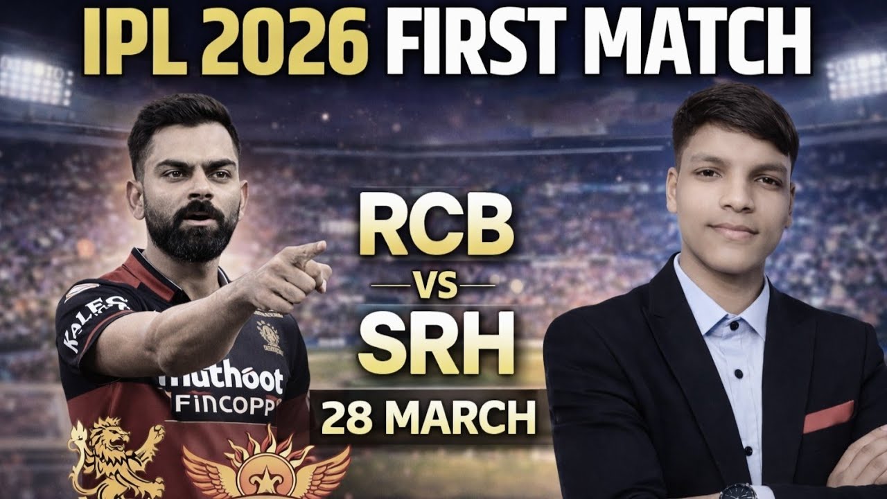 IPL 2026 Schedule Released  | RCB vs SRH Opening Match | First 20 Matches Full Schedule | IPL 2026