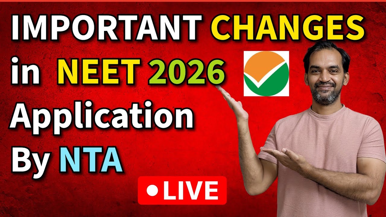 NEET 2026 Application Changes confirmed so far 🔴