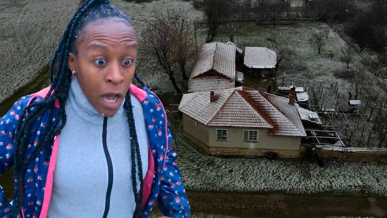 BIG PROBLEM!? First snow at our rural Bulgarian farmhouse 