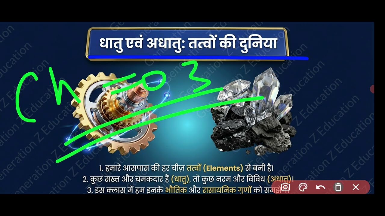 Ch 3 Metals &Non Metals|Dhatu &Adhatu by Ashish sir Sitapur Class 10