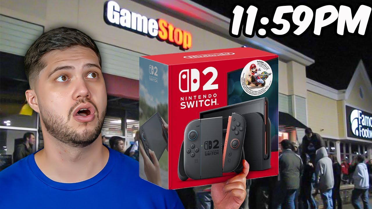 Hunting For A Nintendo Switch 2 Midnight Launch At Gamestop