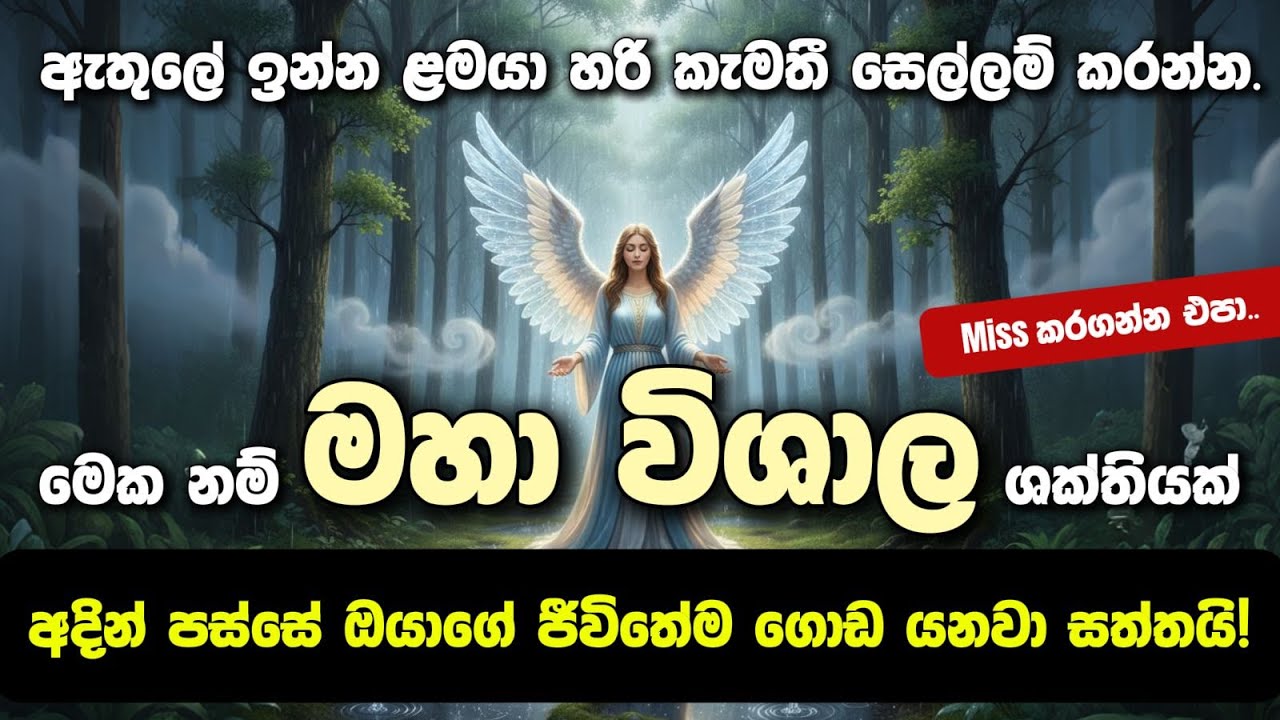 මේක මහා පුදුම ශක්තියක්. විශ්ව ශක්තියන් ජීවිතේ වෙනස් කරගත හැකි අයට පමණක් යම් දිනයක මේක ලැබේවි.