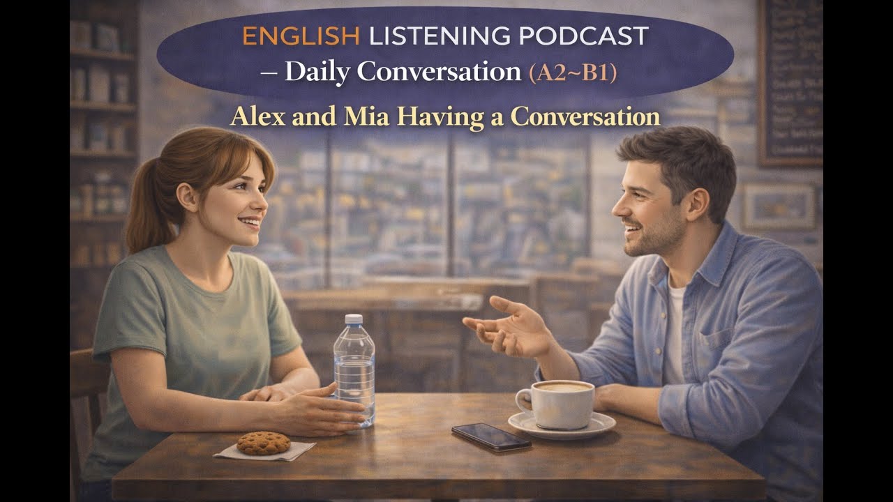 Daily English Conversation | Ordering Coffee & Food (A2–B1)