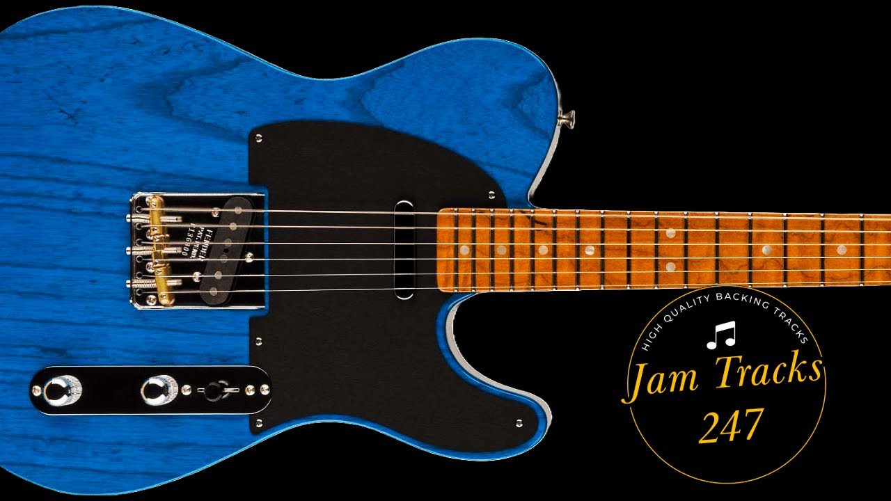 Slow Soulful Blues Guitar Backing Track in G (82bpm)
