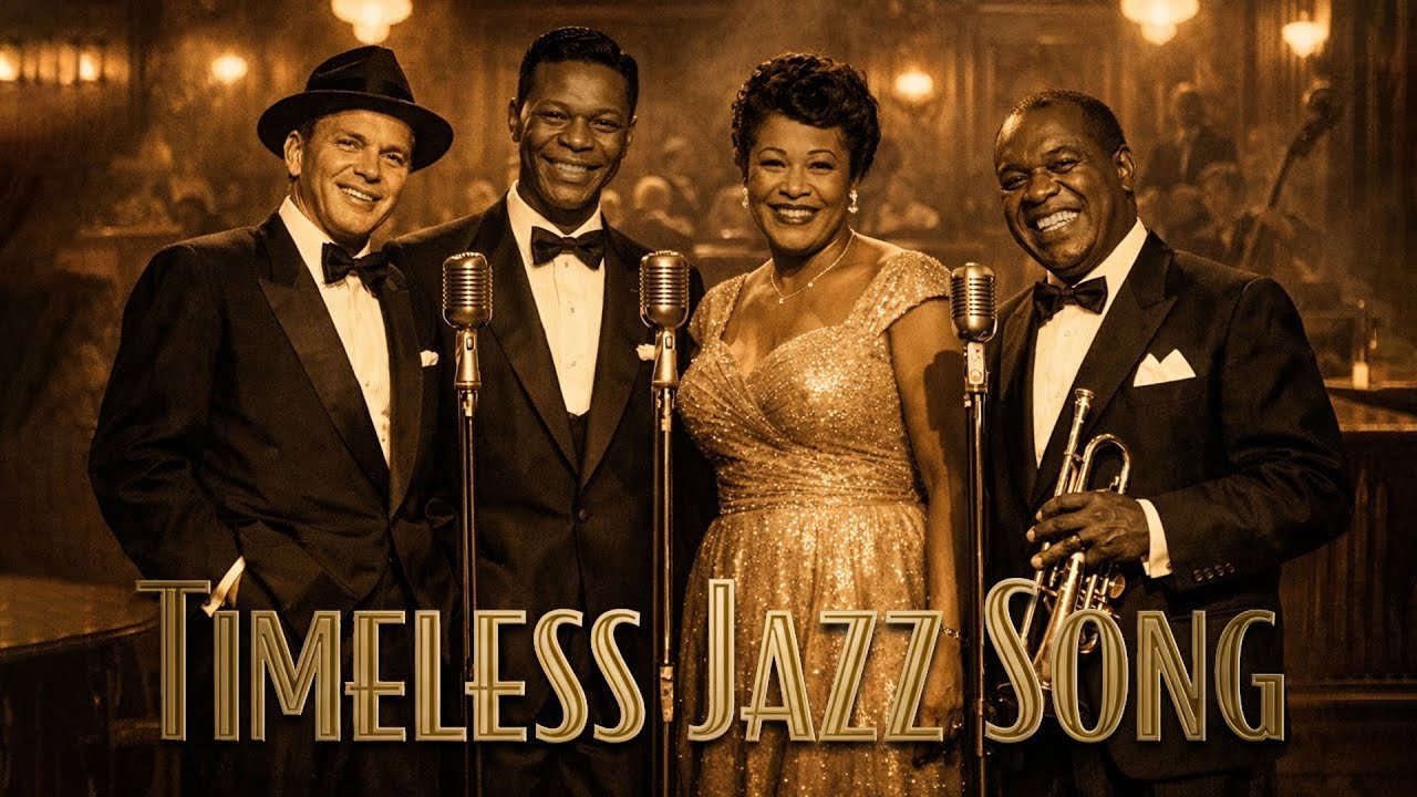 Vintage Old Jazz Memories | Golden Era 50s–60s–70s | Frank Sinatra, Louis Armstrong, Nat King Cole