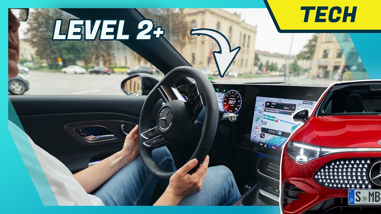 Im Mercdes CLA auf Level 2+ durch Münchens Innenstadt: Kurze Mitfahrt MB Drive Assist Pro