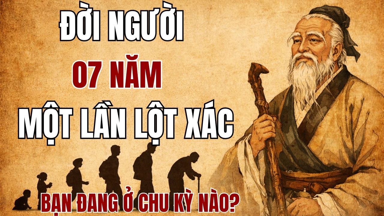 ĐỜI NGƯỜI 07 NĂM MỘT LẦN LỘT XÁC, BẠN ĐANG Ở CHU KỲ NÀO