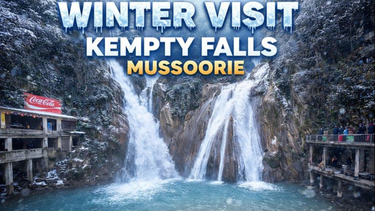 Kempty Falls Winter Mein! 🥶 Paani Ice Jaisa Thanda 😱 | Mussoorie Vlog