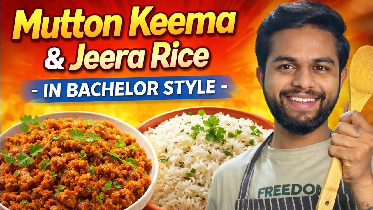 Mutton Keema & Jeera rice🤤| In Bachelor Style🥂	#food #cooking #viral #trending #foodie #shorts #yt 