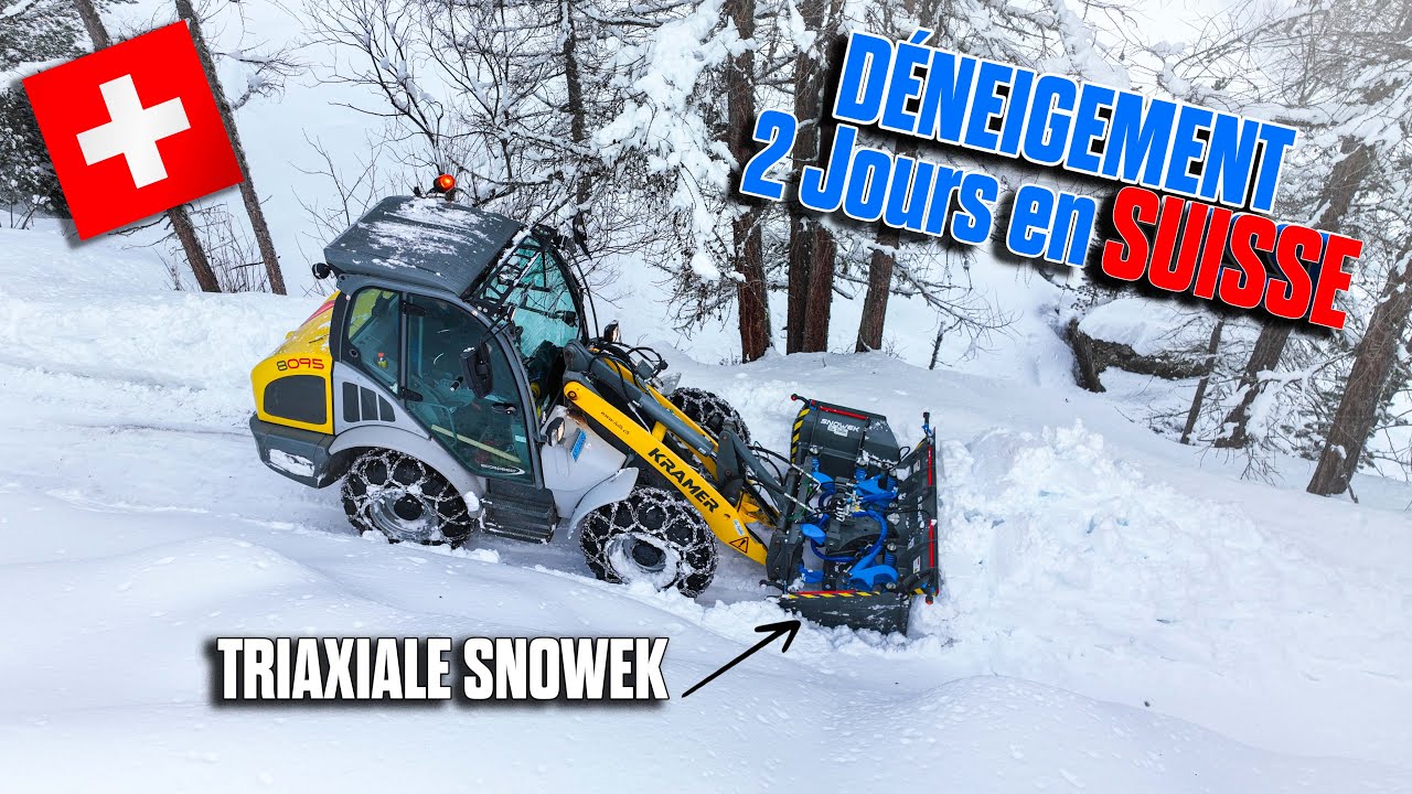 ❄ DÉNEIGEMENT dans les ALPES SUISSES🇨🇭 avec une TRIAXIALE FINLANDAISE 🇫🇮 elle déneige PARTOUT 💪