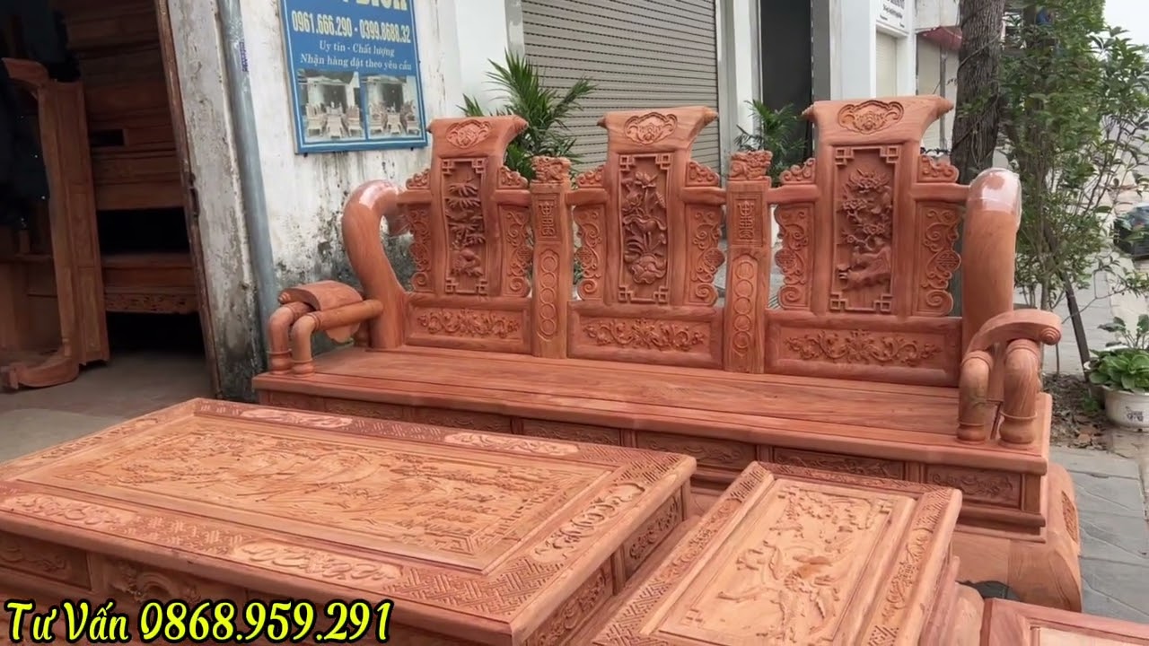Chia Sẻ Phân Khúc Tần Vách Liền Tấm Đục Tay Gỗ Hương Đá Hàng Liền 