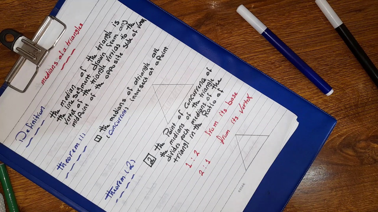 #prep 2#geometry lesson 1part 1 the medians of a triangle