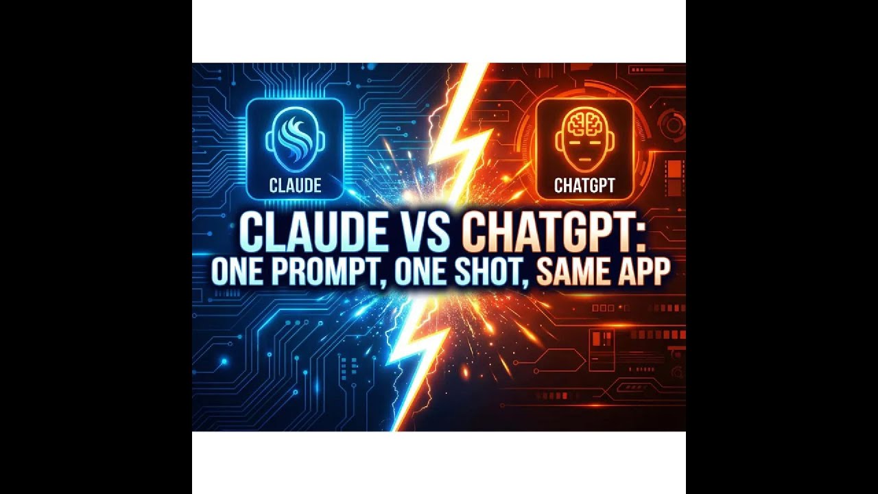 Claude vs ChatGPT: One Prompt, One Shot, Same App