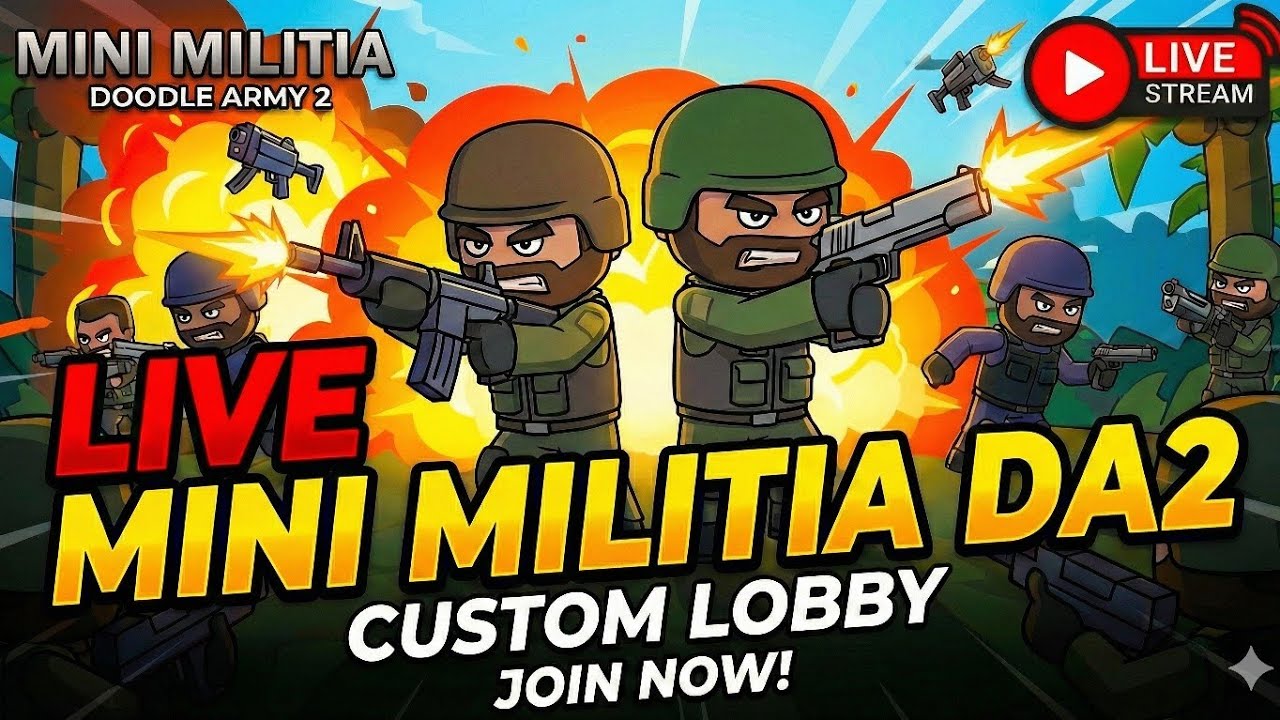 Mini Militia Live Stream 🔥| The Human Gaming #live