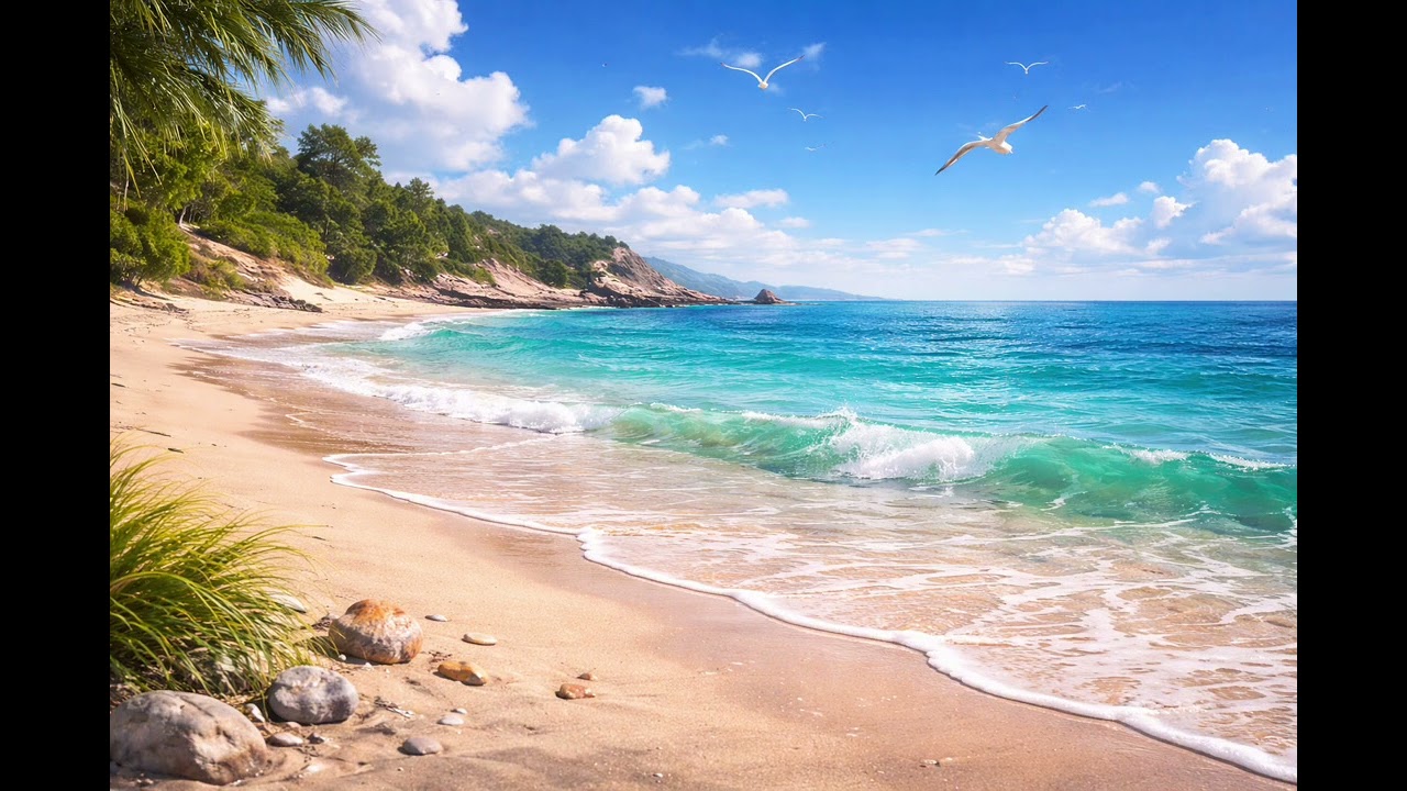 Ocean Waves and Seagulls for Deep Sleep – 3 Hours Relaxing Sounds