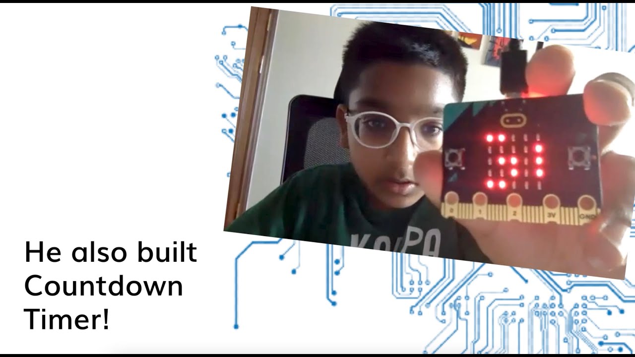CurioEd Champ Shivansh has made his own Digital Countdown Timer!