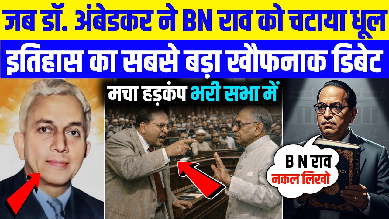 जब डॉ. आंबेडकर ने बी. एन. राव को दिया करारा जवाब | जाति व्यवस्था पर बड़ी बहस #drambedkar #jaibhim