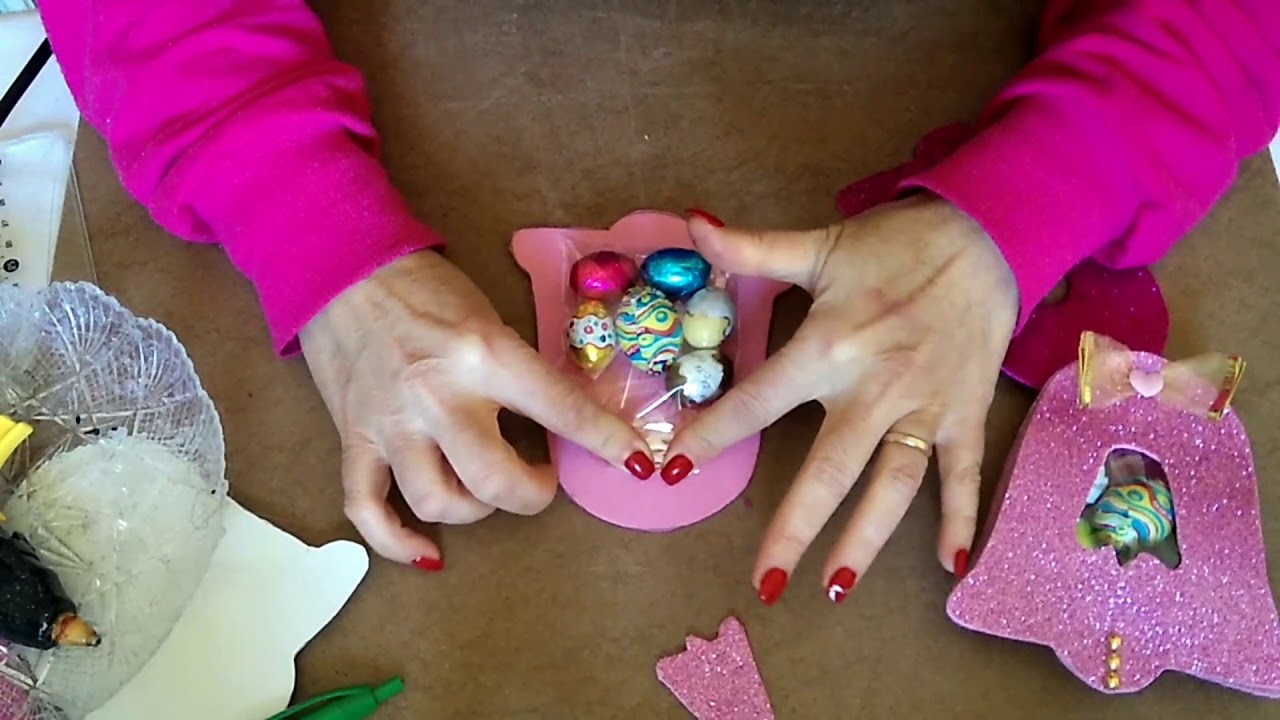 Campanelle Pasquali in gomma Eva, con ovetti. Facilissima idea regalo