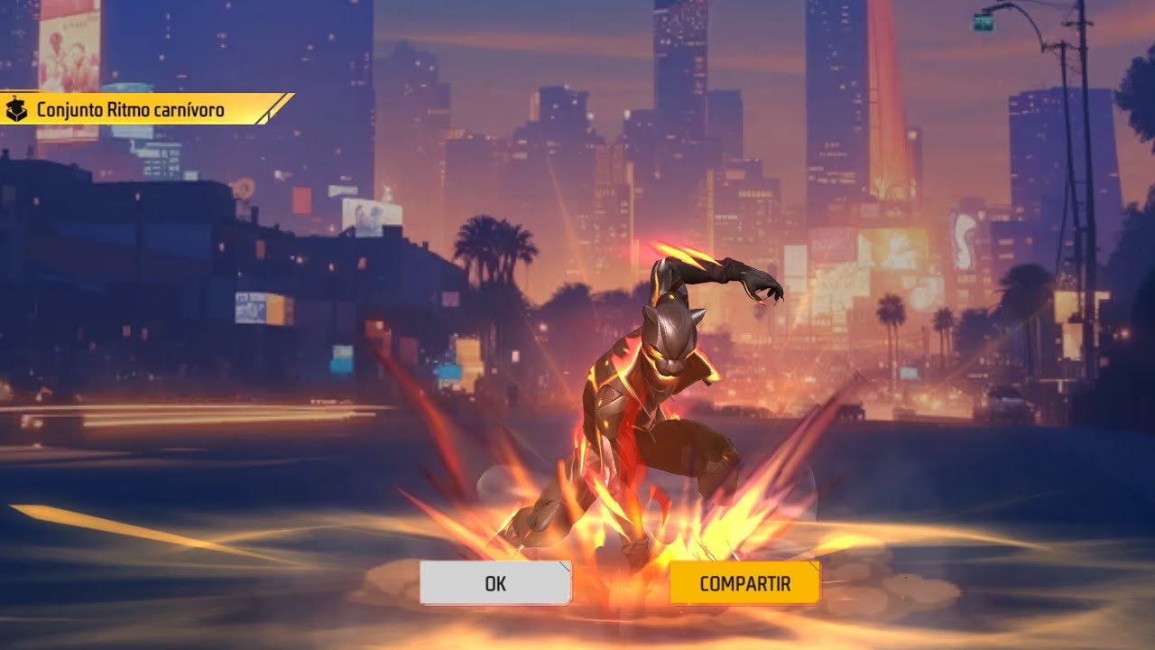 Sacando la nueva skin Ritmo Carn&iacute;voro con pocos Diamantes Free Fire
