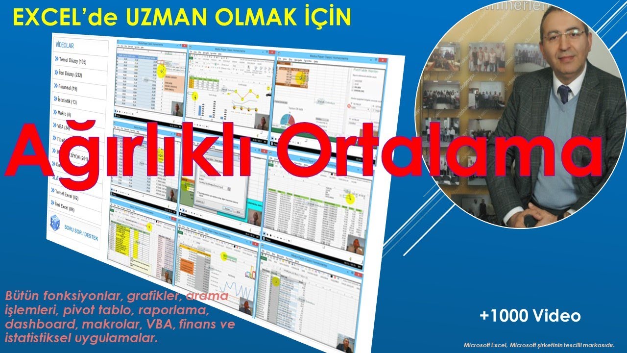 Excel Ağırlık Ortalama  Hesaplama - Ödemeler ve Notlar