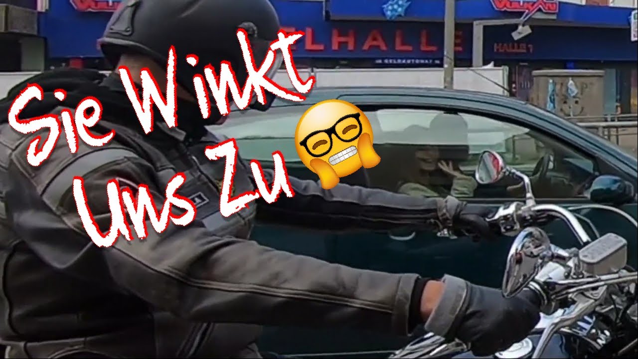 Sie winkt uns zu | Motovlog Deutsch | Hamburg City