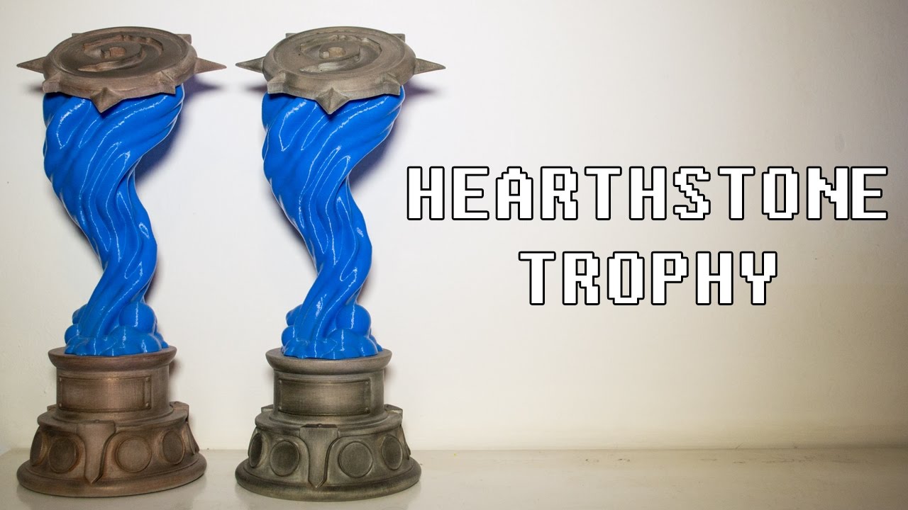 3D Printed World Championship Trophy of Hearthstone