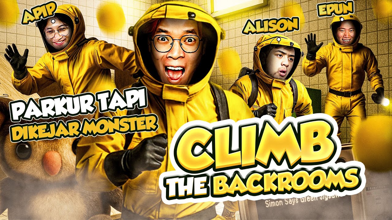 PARKUR TAPI SAMBIL DIKEJAR MONSTER - Climb The Backrooms Indonesia