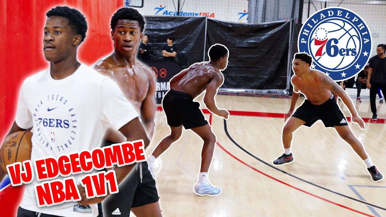Sixers VJ EDGECOMBE is cooking and Talking Spicy in NBA 1V1